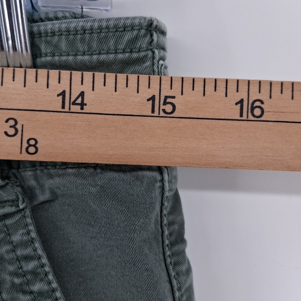 American Eagle Wide Leg Utility Trouser Pants Womens 32x30 Size 8 Olive Green - Picture 3 of 7